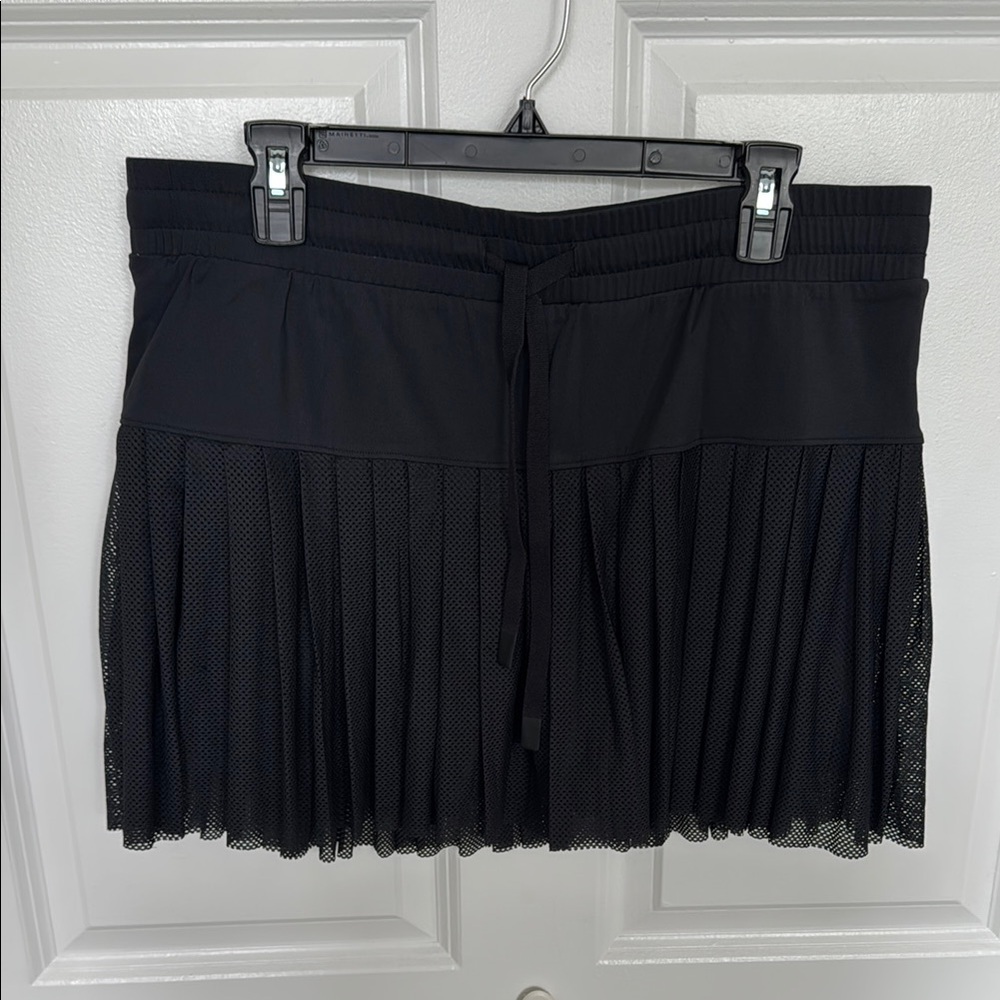 Black Pleated Workout Skort
